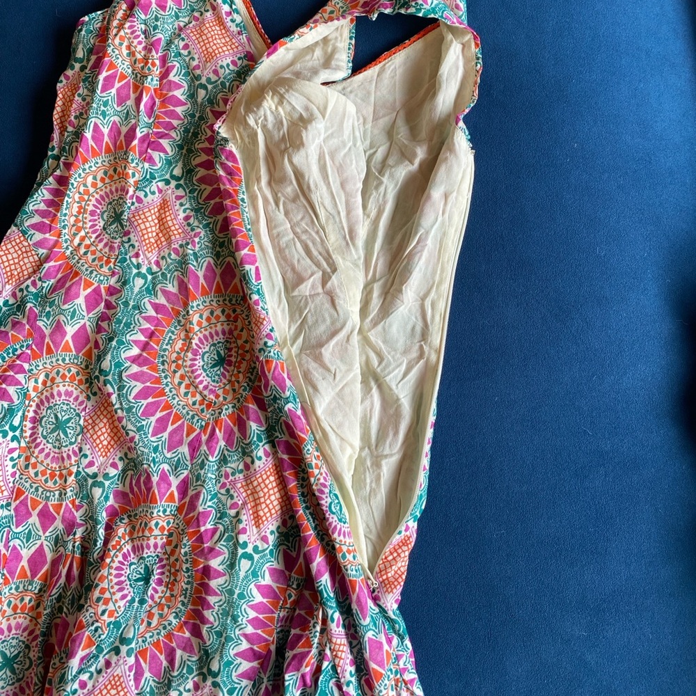Anthropologie HD in Paris Medallion South Island Pink Floral Dress - Picture 6 of 6
